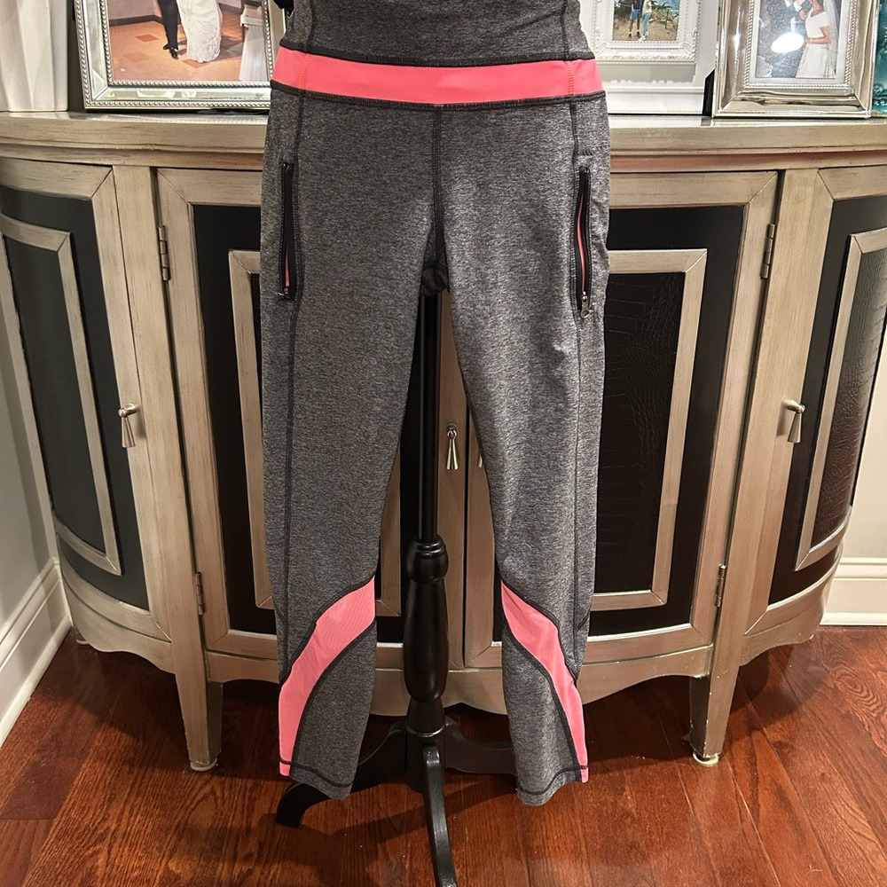 Lulu lemon Gray and Pink Kids Bottoms